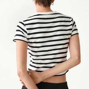 & Other Stories Classic Black and White Striped Women's Top